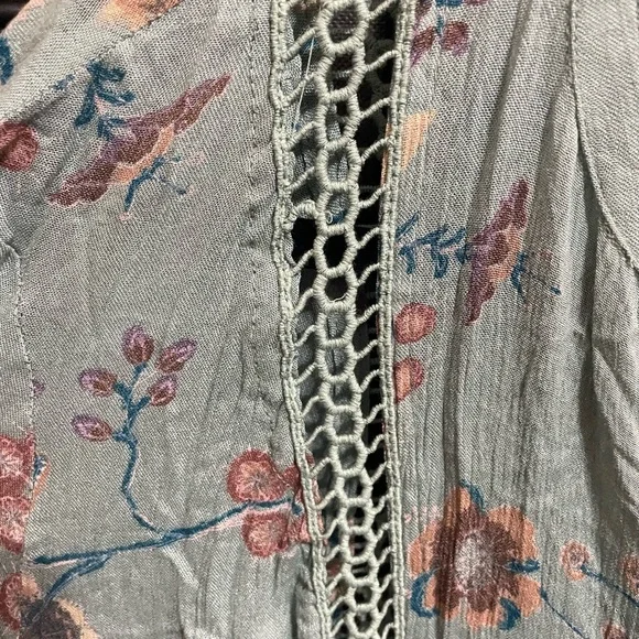 Free People Floral Blue Dress - Picture 4 of 4